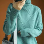 Women's Chunky Knit Turtleneck Sweater