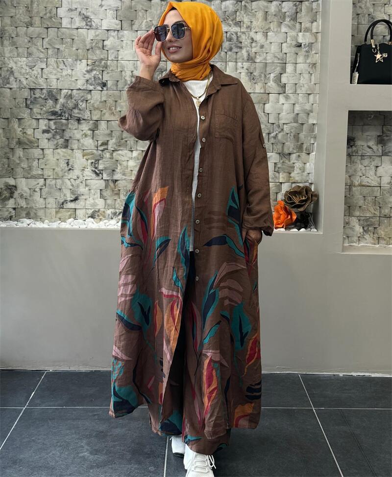 Women's Long Floral Blouse