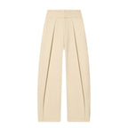 Women's Elegant Wide-Leg Trousers with Fine Pleats