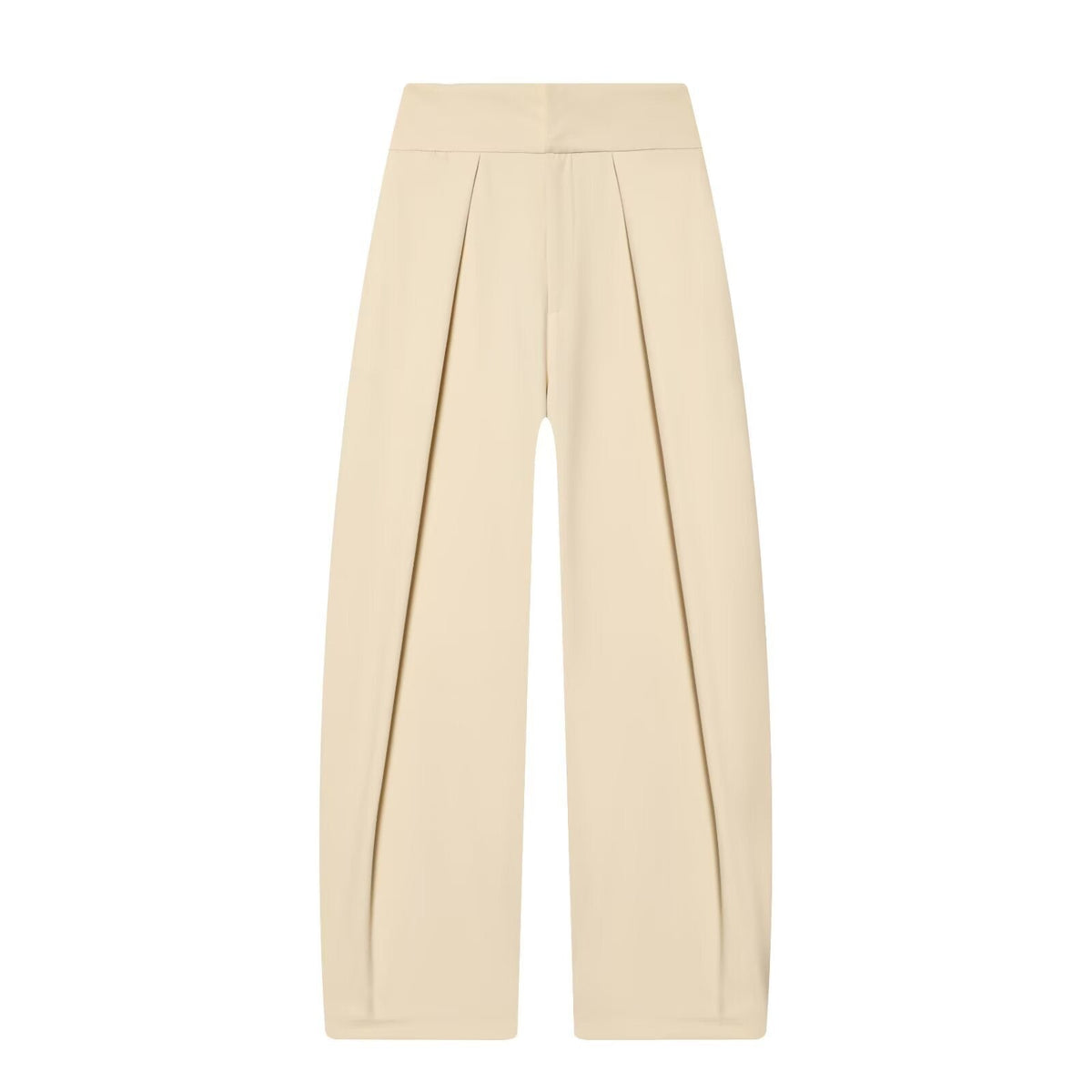 Women's Elegant Wide-Leg Trousers with Fine Pleats