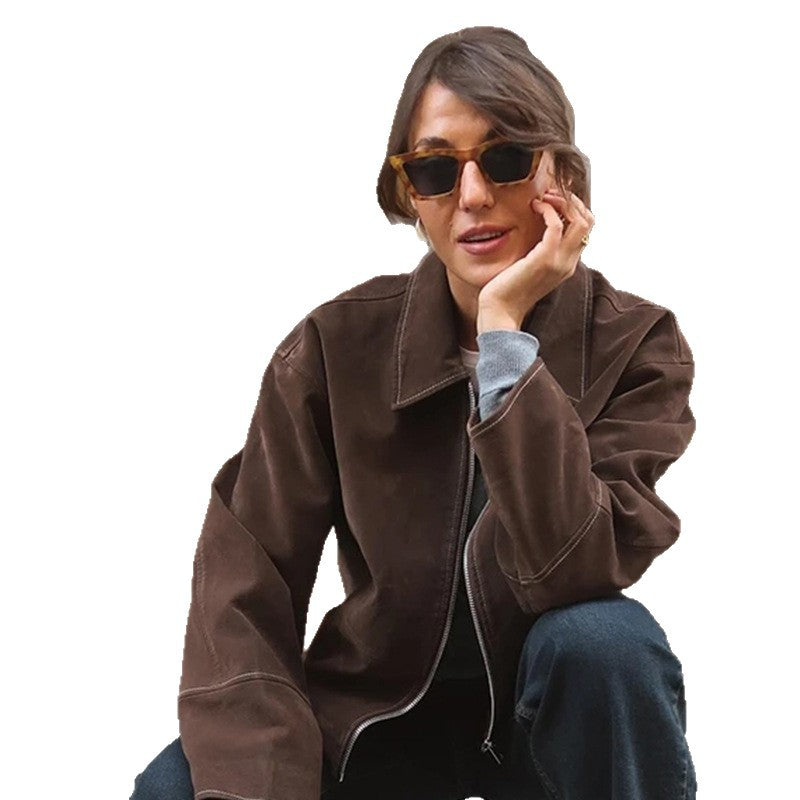 Women's Elegant and Comfortable Suede Jacket
