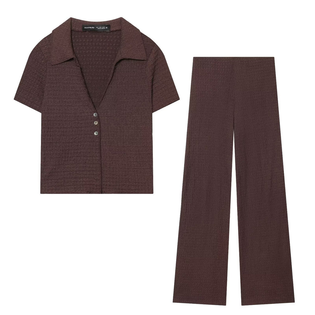 Women's High-Waisted Wide-Leg Pants