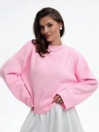Women's Comfortable Oversized Sweater with Wide Sleeves