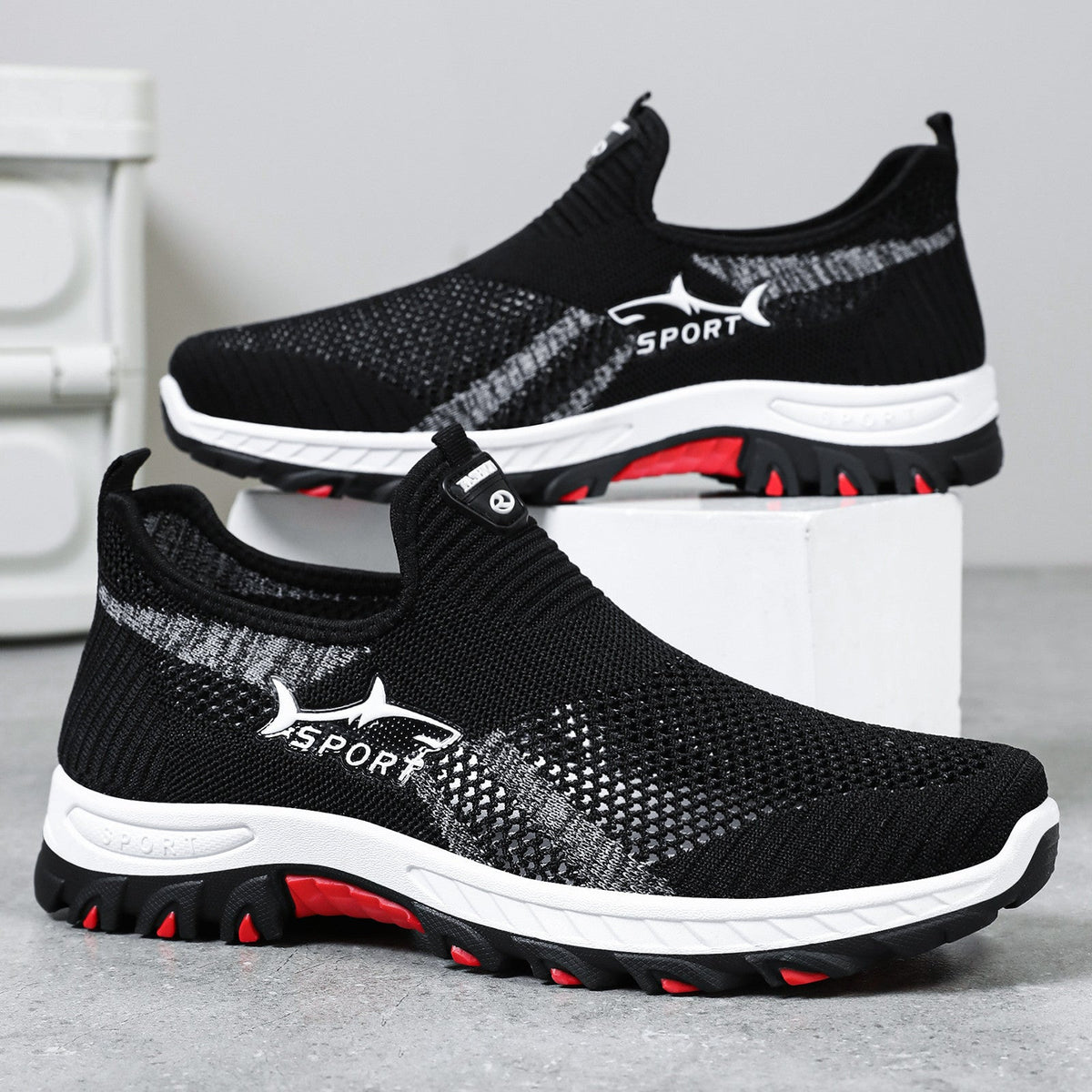 Women's Breathable Casual Shoes with Flexible Knit Upper