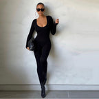 Women's Long Sleeve Bodycon Jumpsuit