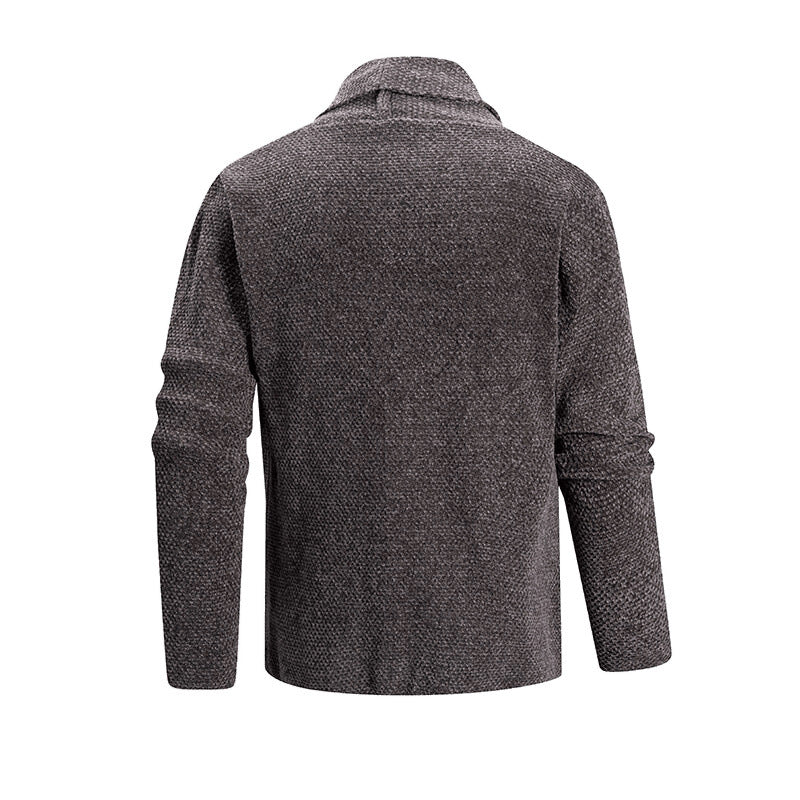 Women's Elegant Cardigan with Chic Lapel and Pockets