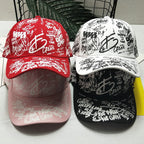 Men's Graphic Print Snapback Cap