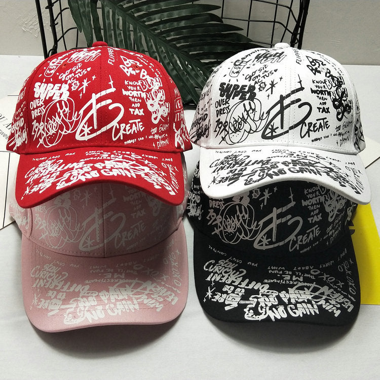 Men's Graphic Print Snapback Cap