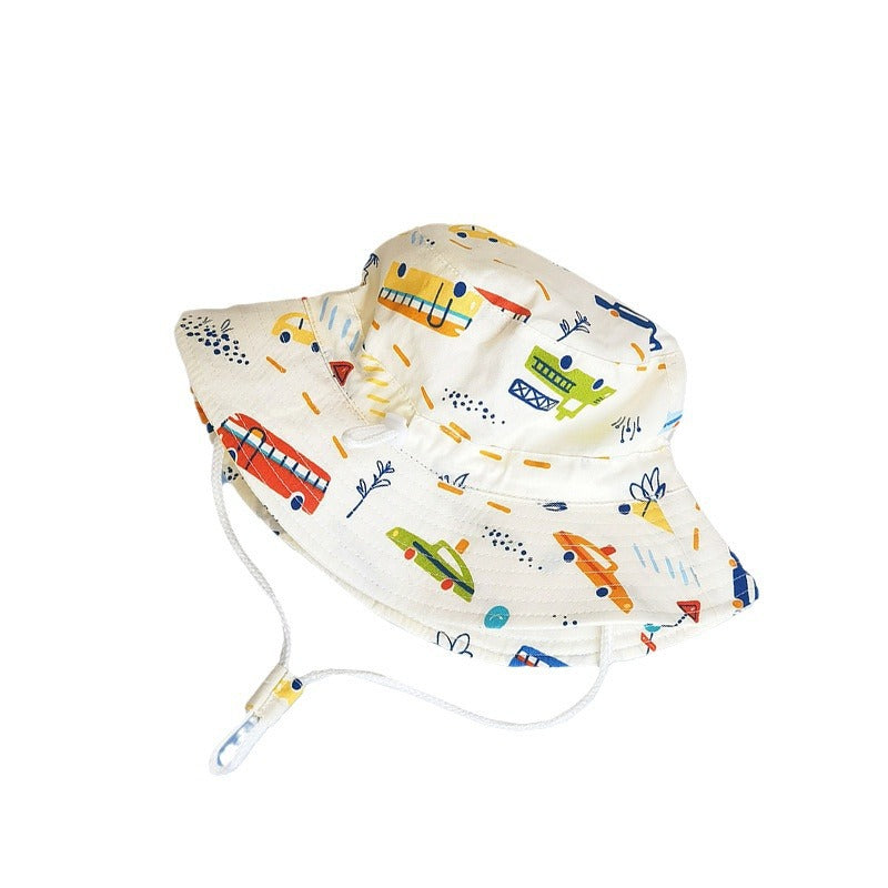 Kids Sun Hat with Fun Motifs