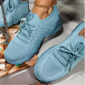 Women's Breathable Running Sneakers with Elastic Upper