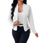 Elegant Women's Blazer Jacket with Lace and Modern Cut