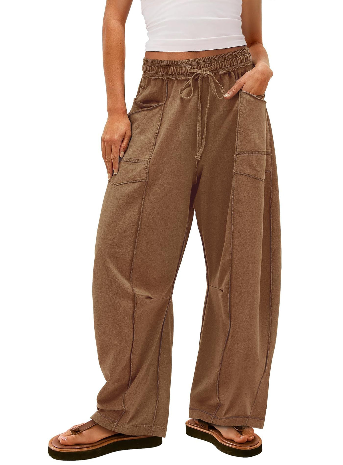 Women's Comfortable Casual Pants with Large Pockets