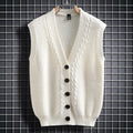 Women's Sleeveless Cable Knit Cardigan