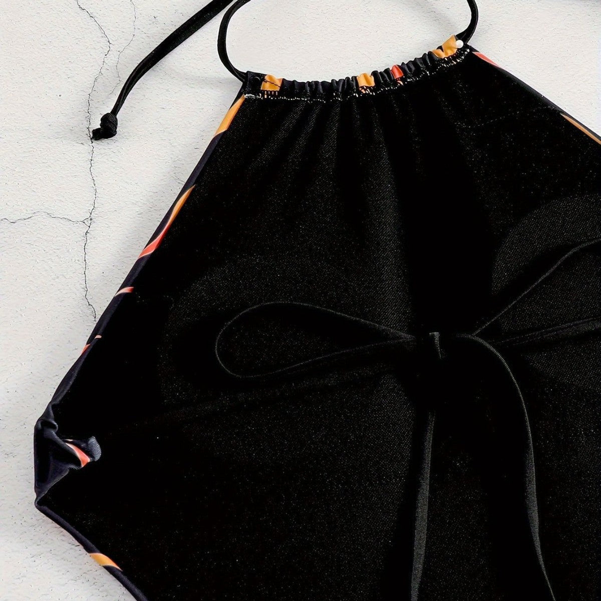 Women's Swimsuit with Fiery Motifs