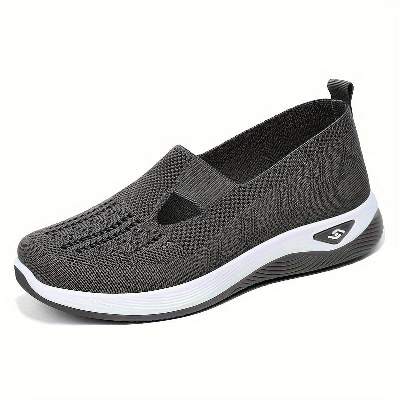 Women's Breathable Slip-On Sneakers with Elastic Design