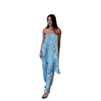 Women's Casual Wide-Leg Jumpsuit with Pattern