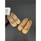 Women's Ballet Flats with Decorative Flower Motif