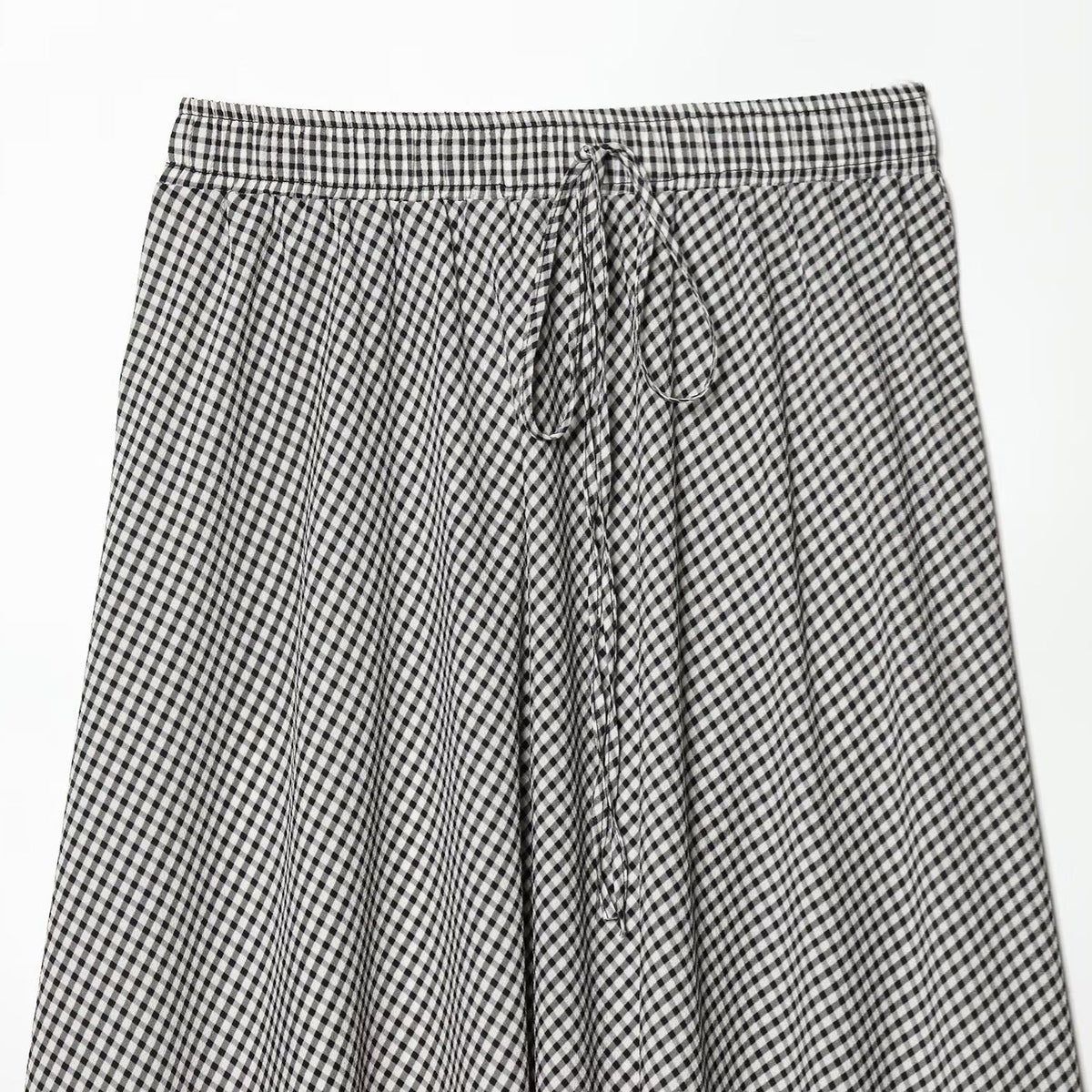 Women's Midi Skirt with Elastic Waistband