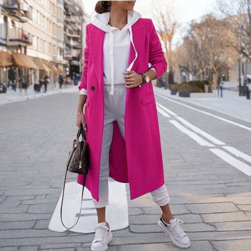Women's Elegant Hooded Trench Coat