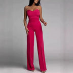 Elegant Women's Jumpsuit with Off-Shoulder Design and Wide Leg