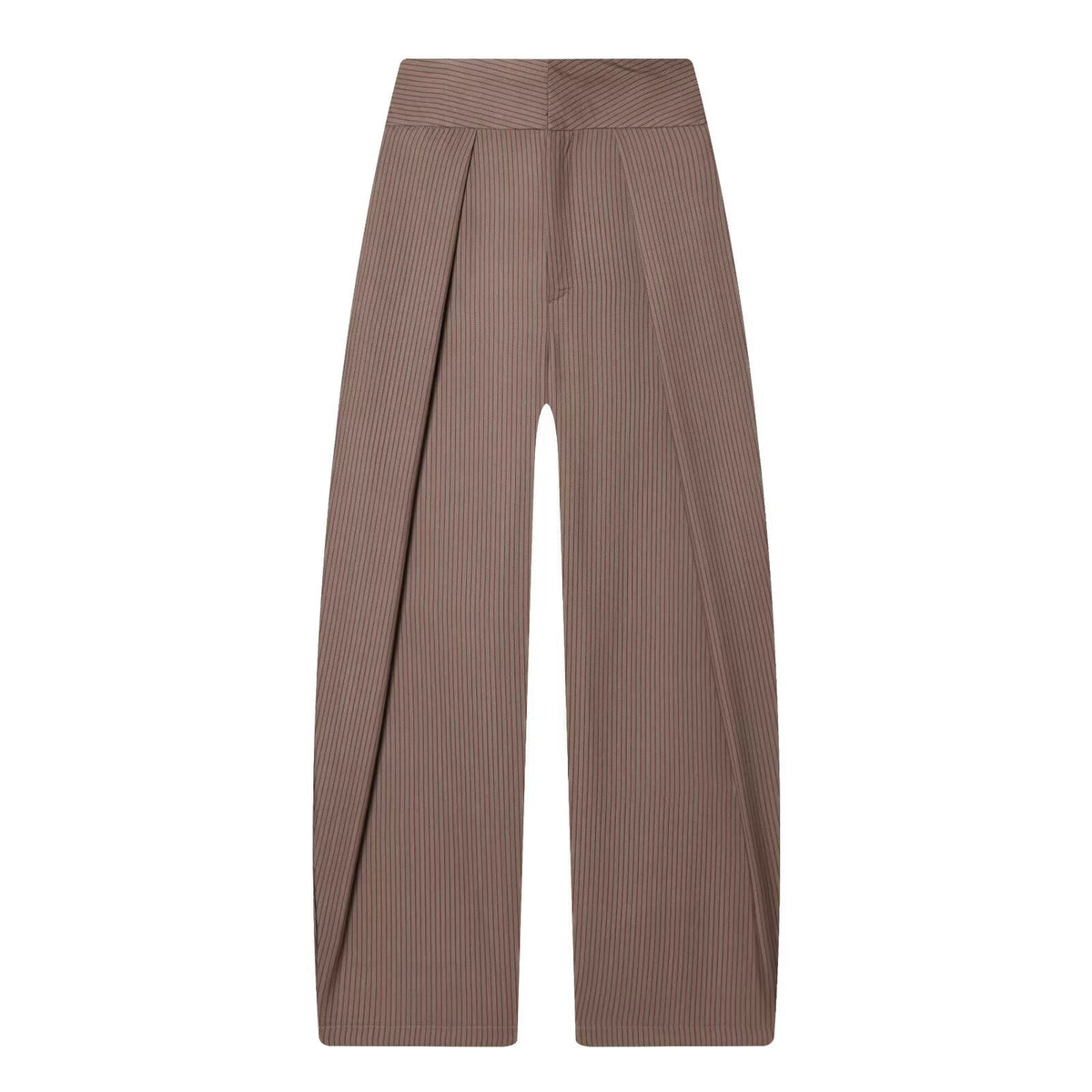 Women's Elegant Wide-Leg Trousers with Fine Pleats