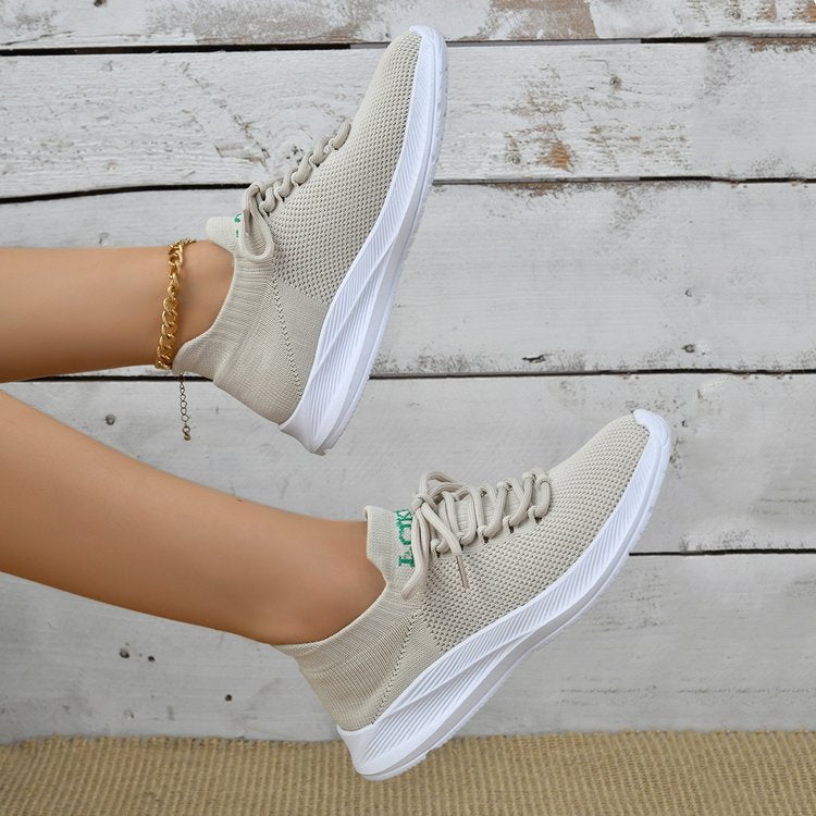 Women's Breathable Sports Sneakers with Flexible Comfort and Non-Slip Outsole
