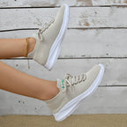 Women's Breathable Sports Sneakers with Flexible Comfort and Non-Slip Outsole
