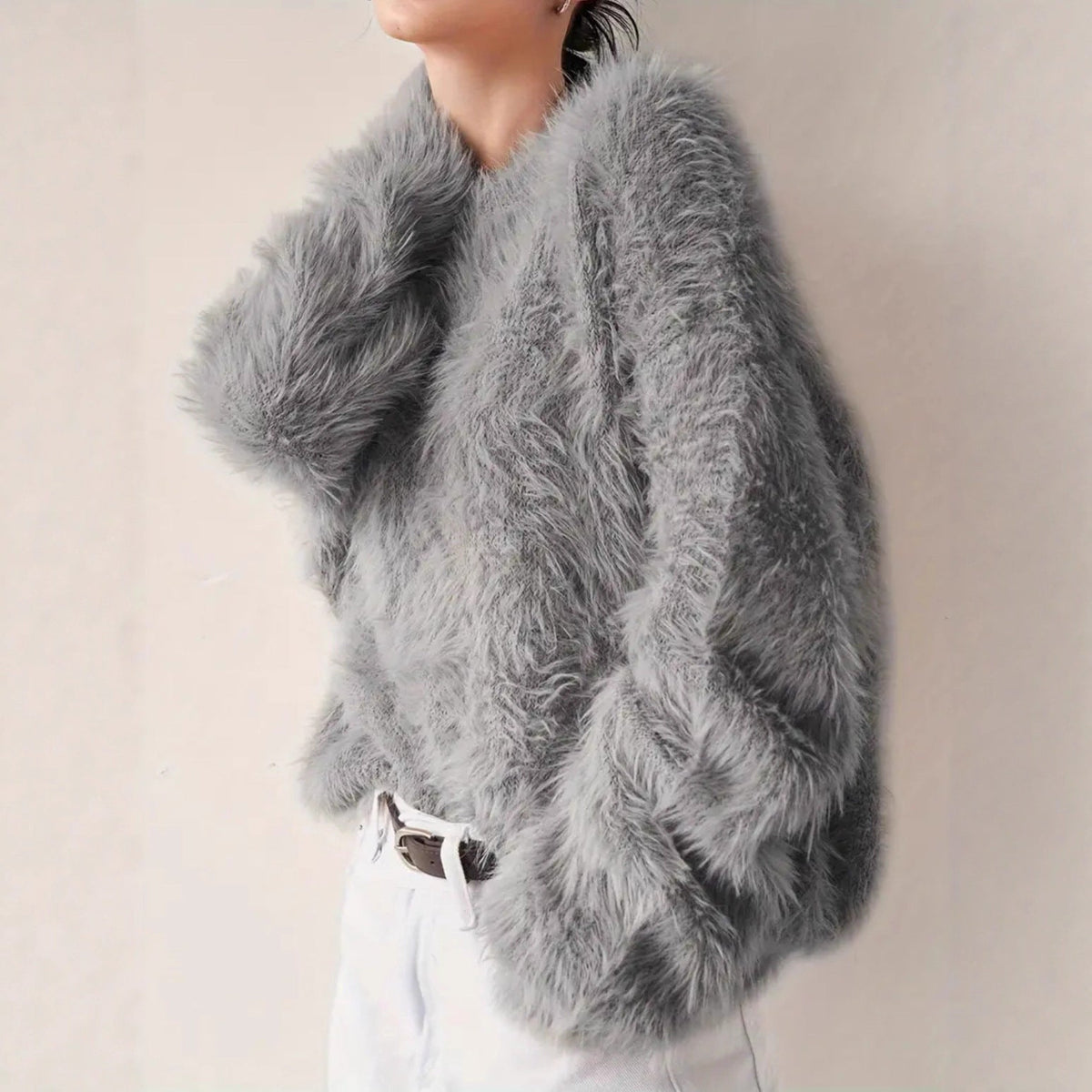 Women's Fluffy Pullover