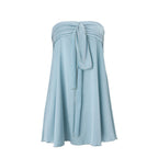 Women's Bandeau Dress with Lace Detail