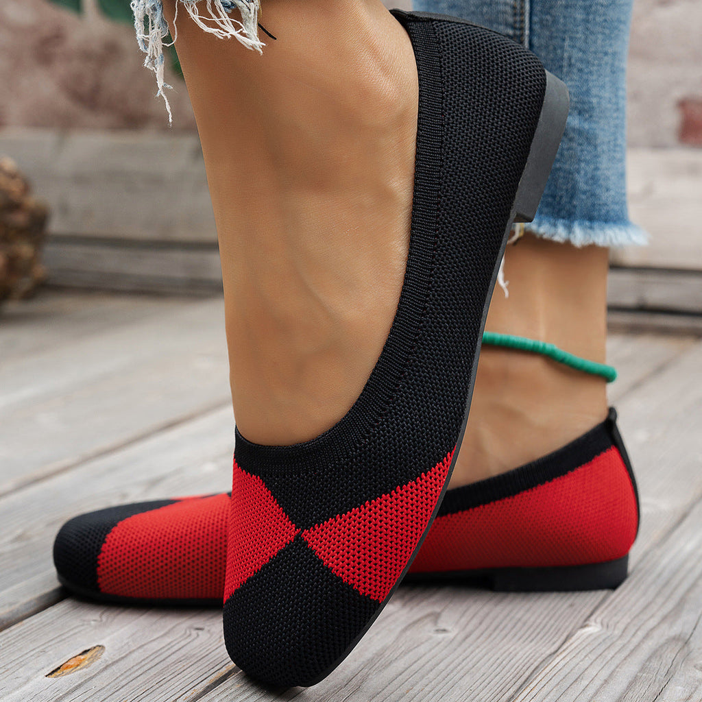 Women's Mesh Ballet Flats with Flexible Footbed