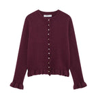 Women's Elegant Cardigan with Decorative Buttons
