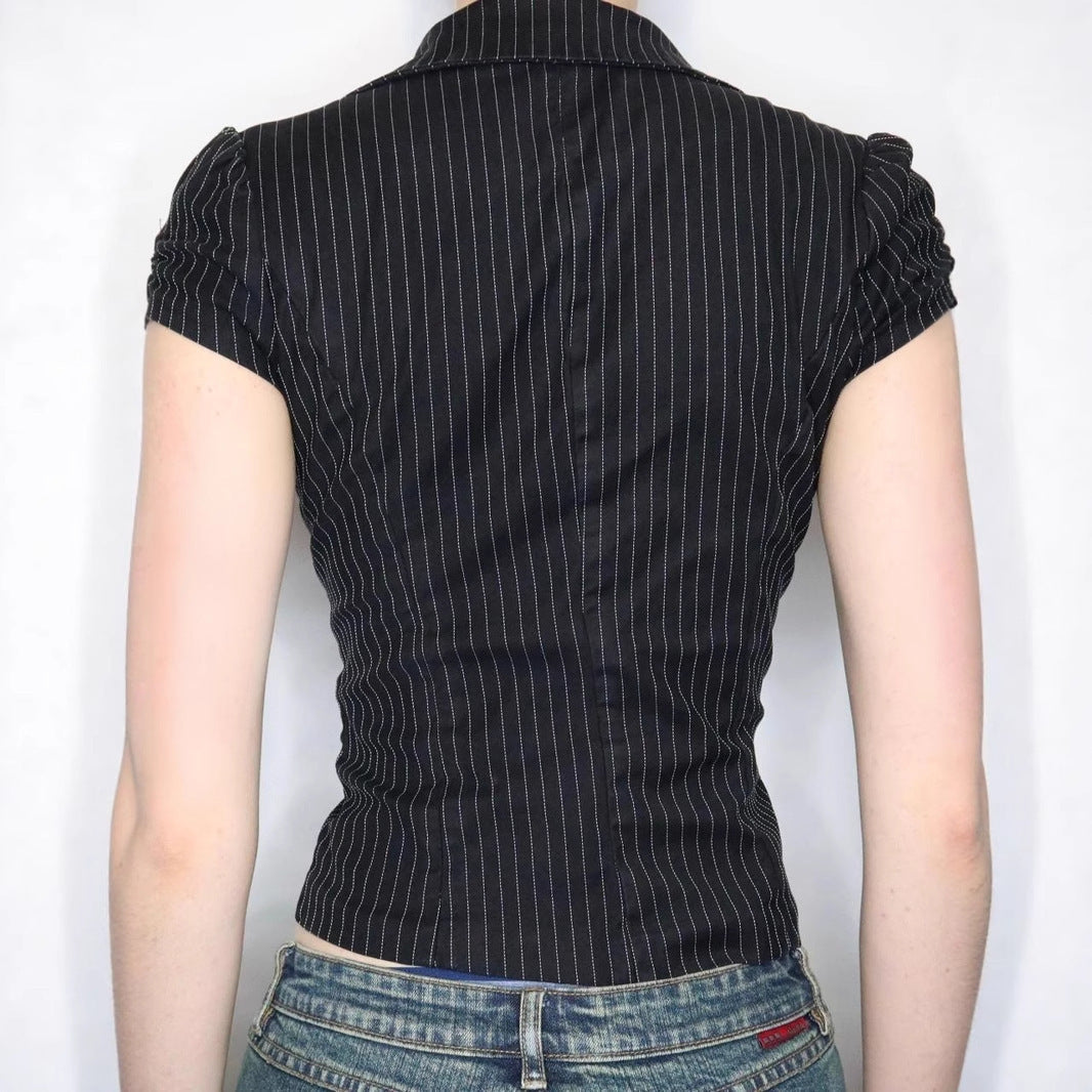 Women's Tailored Striped Blazer
