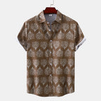 Women's Short-Sleeve Botanical Print Shirt