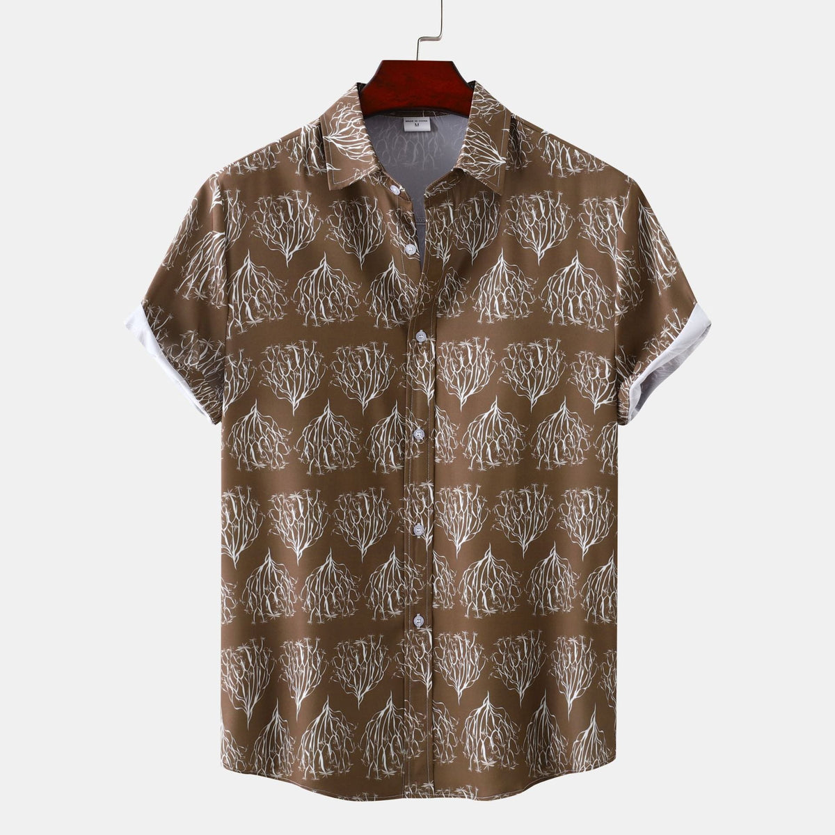 Women's Short-Sleeve Botanical Print Shirt