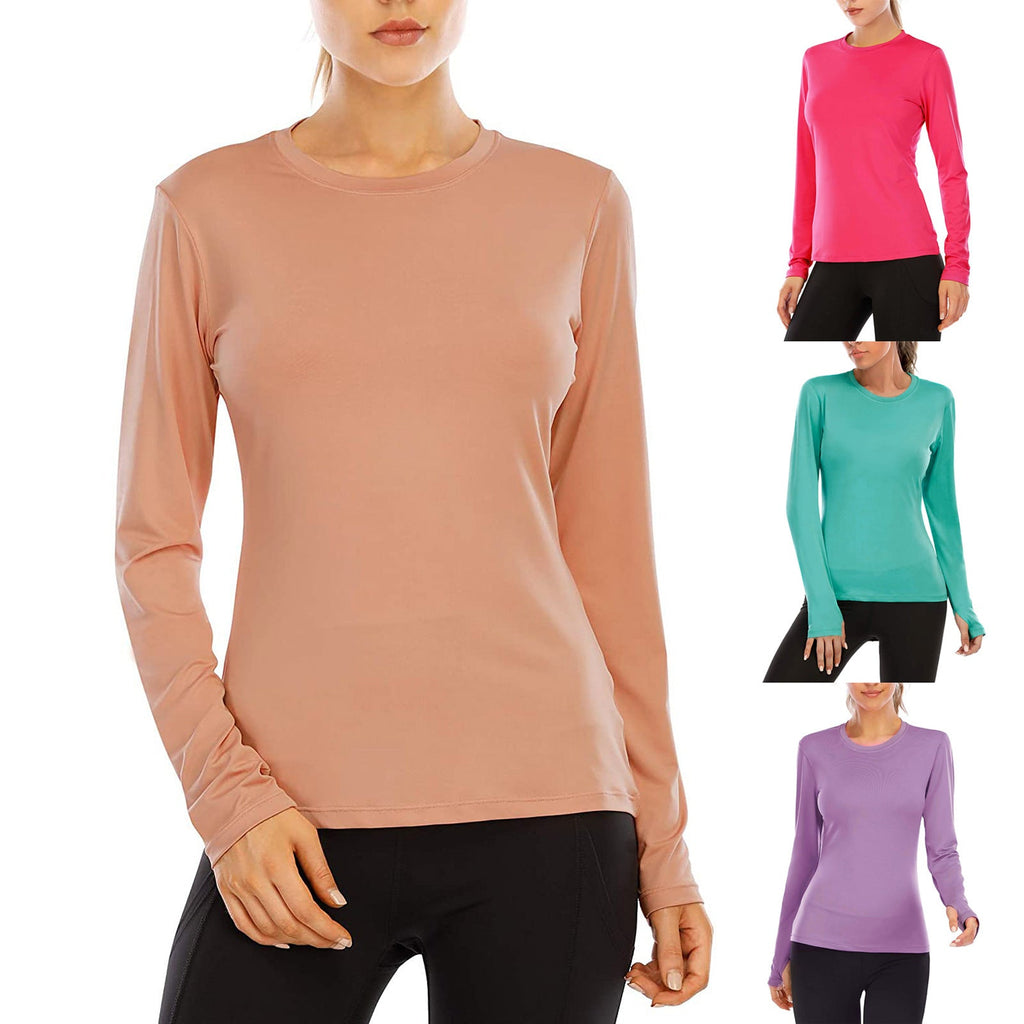 Women's Performance Long-Sleeve Shirt with Moisture-Wicking Material