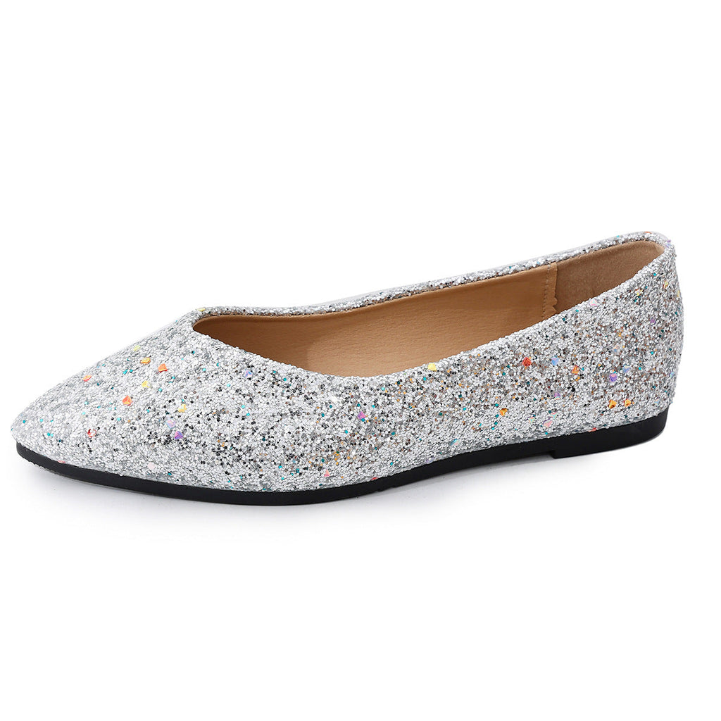 Women's Glitter Ballet Flats