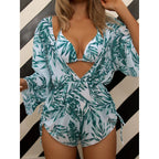 Women's Swimwear Set with Floral Design