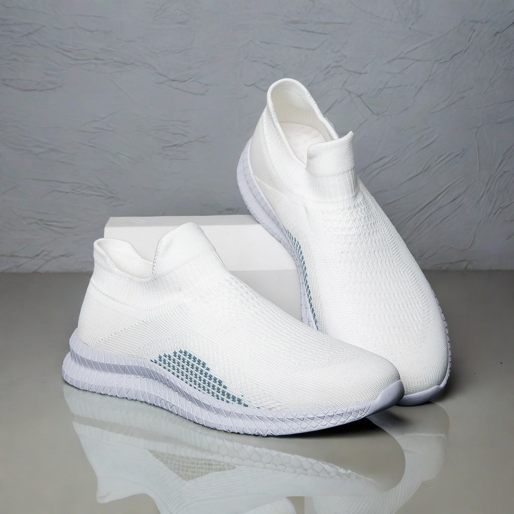 Women's Breathable Sneakers with Elastic Shaft