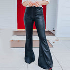 Women's Elegant Snake Print Flare Pants
