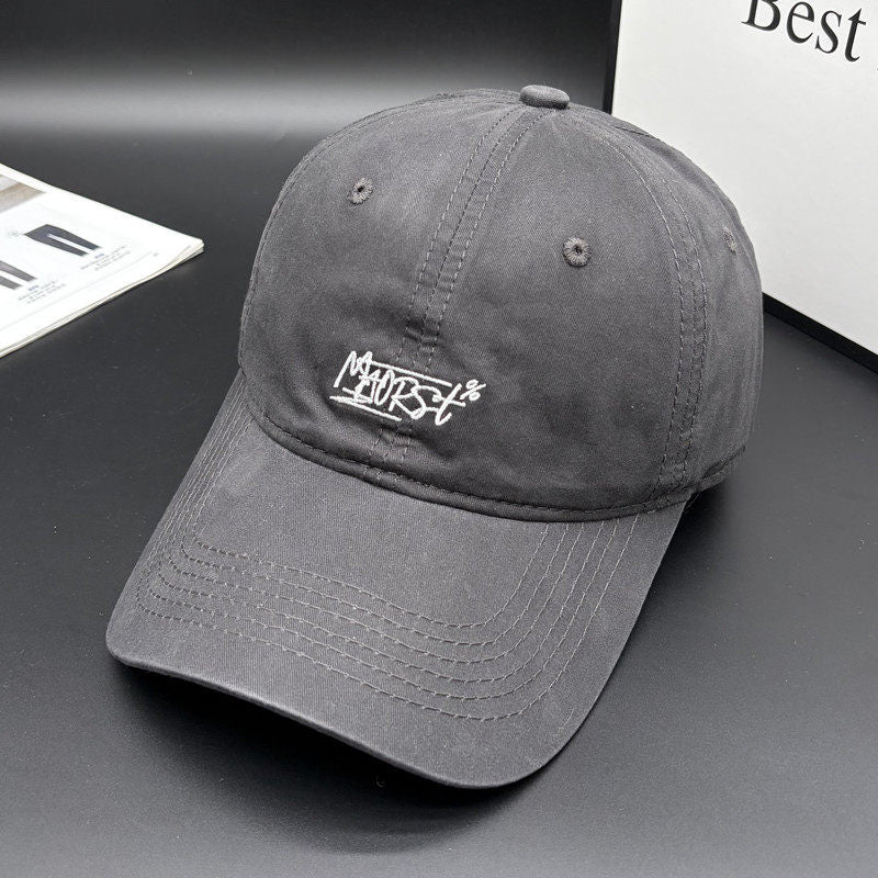 Men's Casual Stitch-Embellished Baseball Cap