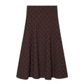 Women's Midi Skirt with Fine Eyelet Embroidery