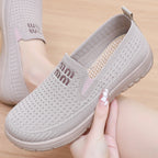 Women's Breathable Casual Slip-On Sneakers with Elastic Upper
