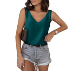 Women's Sleeveless V-Neck Top