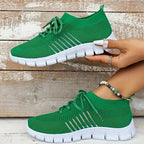 Women's Breathable Sport Sneakers with Elastic Cuff