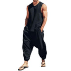 Men's Two-Piece Textured Jersey Lounge Set