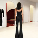 Elegant Jumpsuit with Refined Cut and Wide Leg
