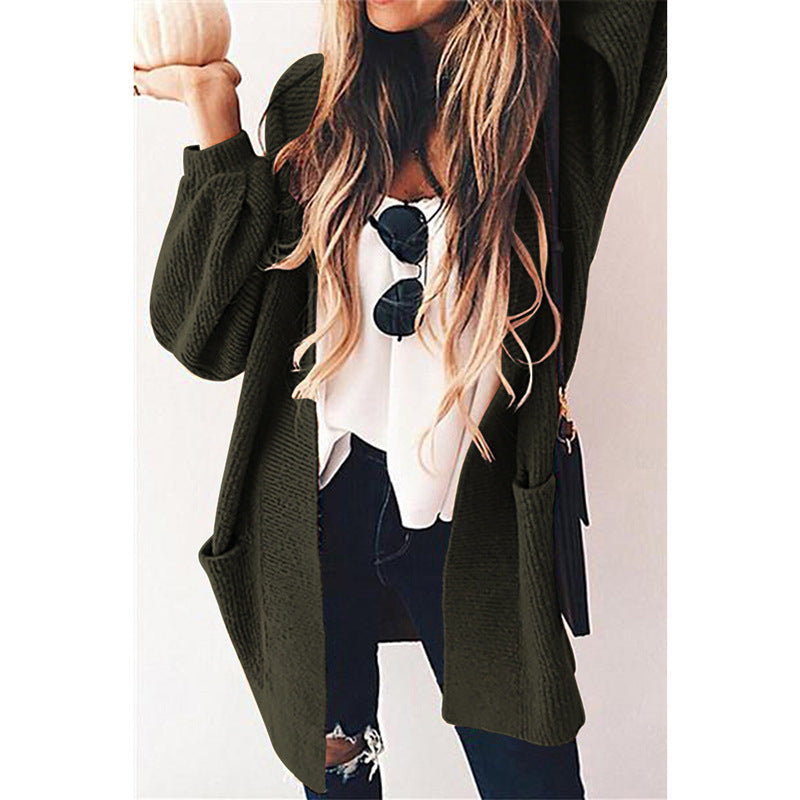 Women's Cozy Cardigan with Comfortable Pockets
