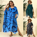Airy Kaftan with Stylish Pattern