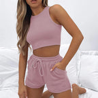 Women's High-Quality Sport Set with Racerback Top and Shorts