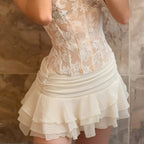Women's Flowy Chiffon Ruffle Skirt